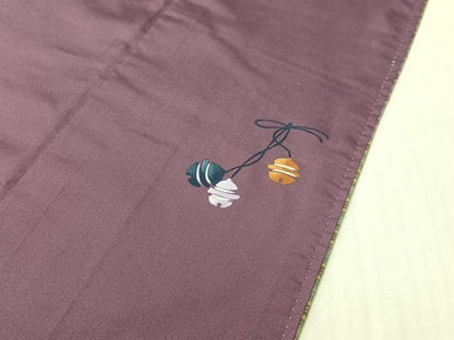 平和屋着物●菅原工房　菅原結作　漢方染紬　横縞　正絹　逸品　CABG7767vp