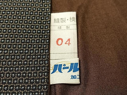 平和屋着物●男性　本場大島紬　150亀甲　総詰め　正絹　逸品　未使用　CABG7770vp