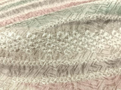 平和屋着物●訪問着　総絞り　立波文　正絹　逸品　未使用　CABG7771vp