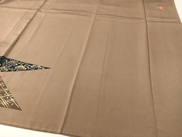 平和屋着物●ファッションデザイナー　花井幸子　色留袖　刺繍　切嵌吉祥花文　金彩　正絹　逸品　未使用　CABG7772vp