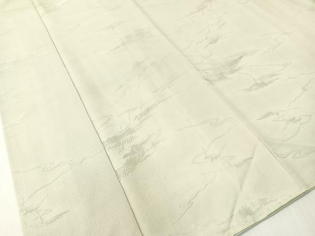 平和屋着物●上質な色無地　浜松地紋　青磁鼠色　正絹　逸品　未使用　CABG7773vp