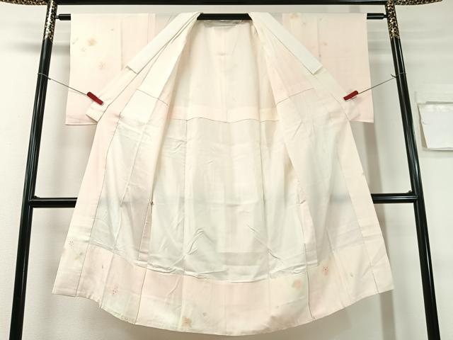 平和屋着物●長襦袢　無双仕立て　舞桜　暈し染め　正絹　逸品　CABG7774vp