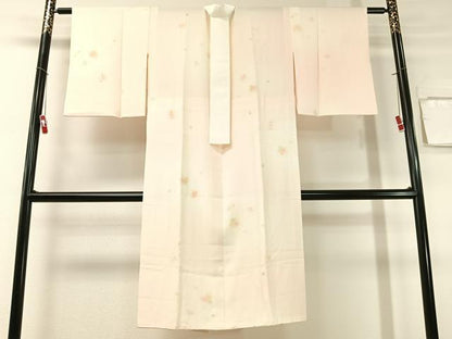 平和屋着物●長襦袢　無双仕立て　舞桜　暈し染め　正絹　逸品　CABG7774vp