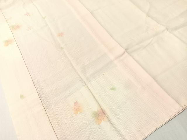 平和屋着物●長襦袢　無双仕立て　舞桜　暈し染め　正絹　逸品　CABG7774vp