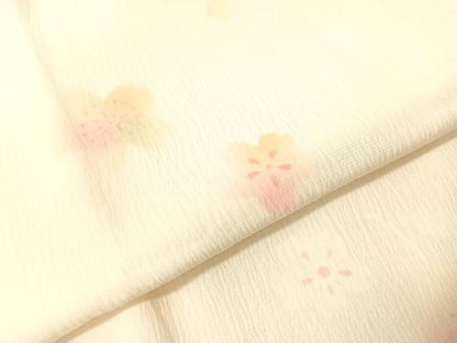 平和屋着物●長襦袢　無双仕立て　舞桜　暈し染め　正絹　逸品　CABG7774vp