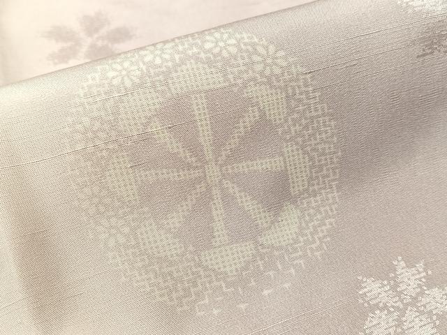 平和屋着物●長襦袢　無双仕立て　源氏車舞桜　暈し染め　やまと誂製　正絹　逸品　未使用　CABG7775vp