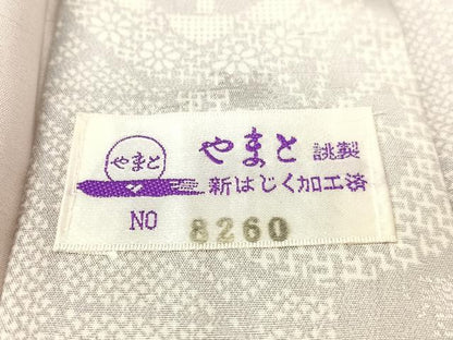 平和屋着物●長襦袢　無双仕立て　源氏車舞桜　暈し染め　やまと誂製　正絹　逸品　未使用　CABG7775vp