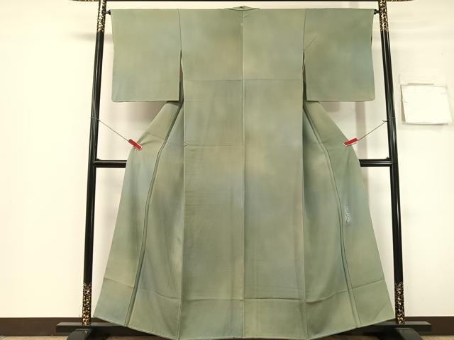 平和屋着物●染色作家　斉藤三才　小紋　霞文　暈し染め　やまと誂製　正絹　逸品　未使用　CABG7776vp
