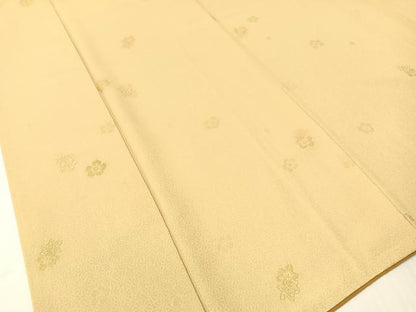 平和屋着物●上質な色無地　舞花地紋　砥粉色　正絹　逸品　CABG7777vp