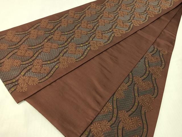 平和屋着物●六通柄袋帯　唐織　立涌吉祥文　正絹　逸品　CABG7801vp