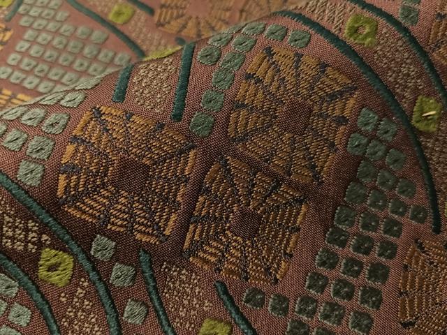 平和屋着物●六通柄袋帯　唐織　立涌吉祥文　正絹　逸品　CABG7801vp