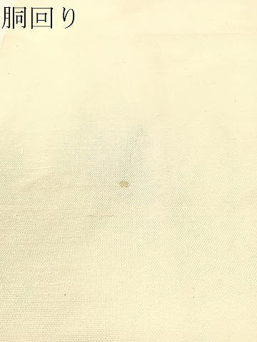 平和屋着物●八寸名古屋帯　紬地　草花文　正絹　逸品　CABG7818vp