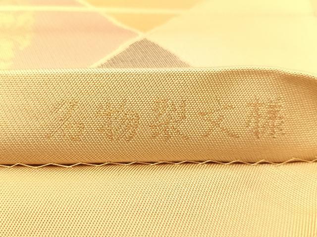 平和屋着物●全通柄　本袋帯　名物裂文様　金糸　正絹　逸品　CABG7832vp