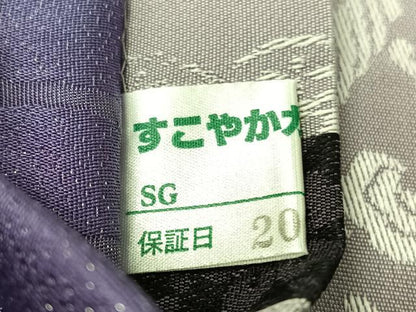 平和屋着物●両面　太鼓柄袋帯　流水雪輪花文　銀通し地　正絹　逸品　未使用　CABG7845vp