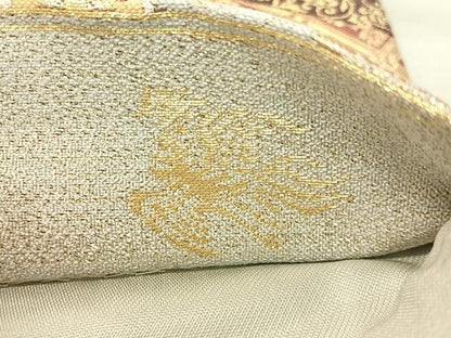 平和屋着物●六通柄袋帯　絽宝粋趣錦　金糸　正絹　逸品　CABG7846vp