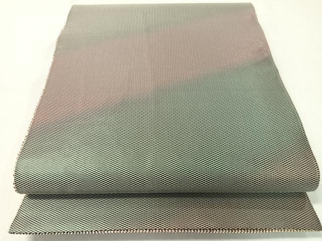 平和屋着物●両面　太鼓柄袋帯　草花文　金糸　正絹　逸品　未使用　CABG7851vp