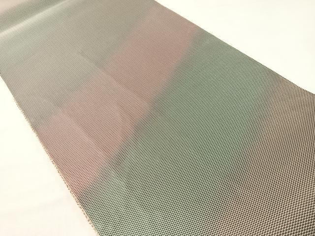 平和屋着物●両面　太鼓柄袋帯　草花文　金糸　正絹　逸品　未使用　CABG7851vp