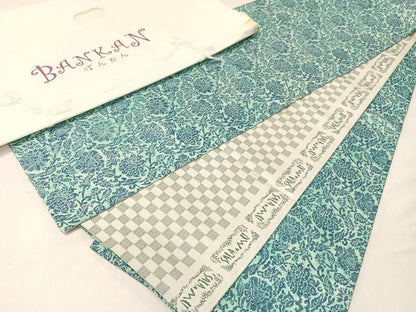 平和屋着物●BANKANわものや　両面　全通柄袋帯　洋花文　SALAMU　たとう紙付き　正絹　逸品　未使用　CABG7871vp