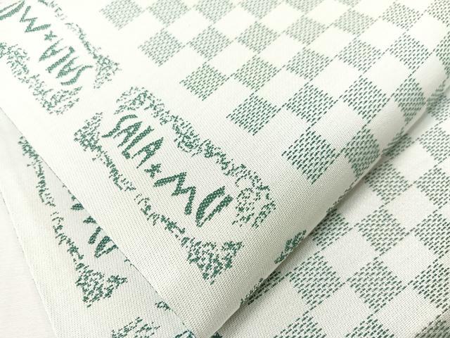 平和屋着物●BANKANわものや　両面　全通柄袋帯　洋花文　SALAMU　たとう紙付き　正絹　逸品　未使用　CABG7871vp