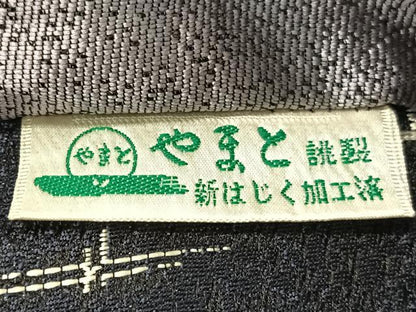 平和屋着物●両面　半幅帯　花鳥文　金糸　やまと誂製　正絹　逸品　CABG7874vp