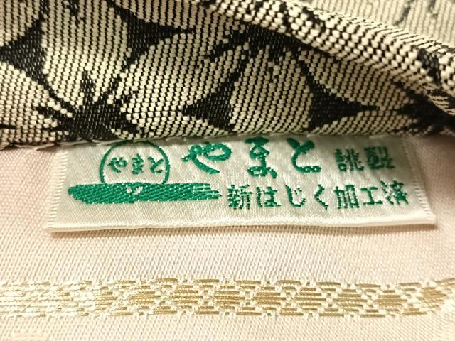 平和屋着物●両面　全通柄袋帯　唐織　花唐草文　金糸　やまと誂製　正絹　逸品　CABG7875vp