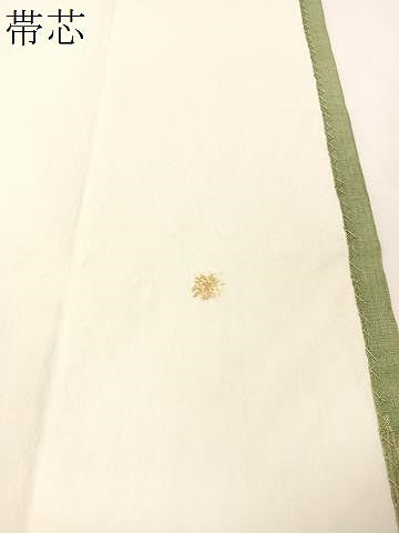 平和屋着物●九寸開き名古屋帯　紬地　型染め　更紗吉祥間道　正絹　逸品　CABG7877vp