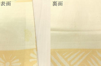 平和屋着物●アンティーク　大正ロマン　丸帯　刺繍　雪輪花文　金銀糸　引き抜き帯　正絹　逸品　CABG7883vp