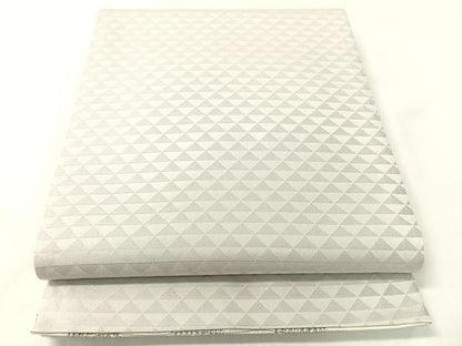 平和屋着物●両面　全通柄袋帯　櫛織　市松よろけ縞　金銀糸　正絹　逸品　未使用　CABG7892vp
