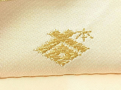 平和屋着物●西陣の名門　本家加納　六通柄袋帯　道長更紗葡萄唐草文　金糸　正絹　逸品　CABG7897vp