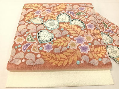 平和屋着物●九寸名古屋帯　辻が花　正絹　逸品　CABG7909vp