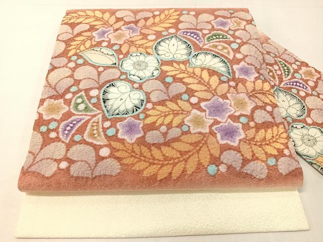平和屋着物●九寸名古屋帯　辻が花　正絹　逸品　CABG7909vp