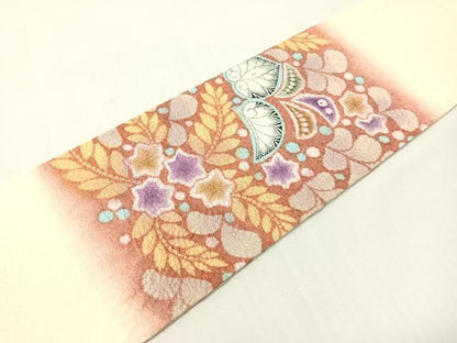 平和屋着物●九寸名古屋帯　辻が花　正絹　逸品　CABG7909vp
