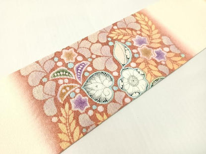 平和屋着物●九寸名古屋帯　辻が花　正絹　逸品　CABG7909vp