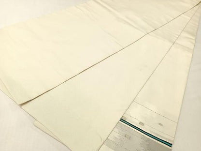 平和屋着物●太鼓柄袋帯　横段吉祥文　銀糸　正絹　逸品　CABG7922vp