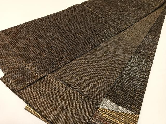 平和屋着物▽西陣　都謹製　太鼓柄袋帯　スリーシーズン　春夏秋　吉祥文　金銀糸　証紙付き　正絹　逸品　未使用　CABG7924vp
