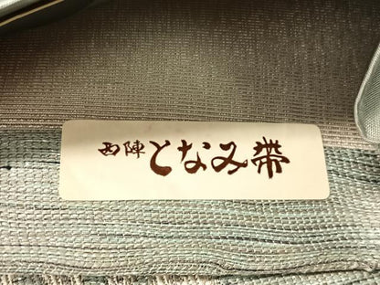平和屋着物●「美しいキモノ」お馴染みのメーカー となみ織物 六通柄袋帯 国綾 金銀糸 上代45万 証紙付き 正絹 逸品 未使用 CABG7946vp