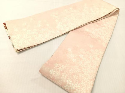 平和屋着物●両面　半幅帯　舞蝶尽くし　正絹　逸品　CABG7951vp