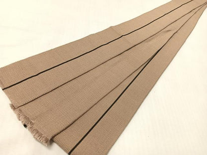 平和屋着物＊夏物 男性 本場筑前博多織 角帯 間道 正絹 逸品 CABG7960vp