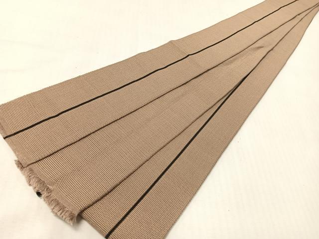 平和屋着物＊夏物 男性 本場筑前博多織 角帯 間道 正絹 逸品 CABG7960vp