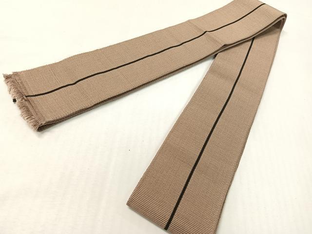 平和屋着物＊夏物 男性 本場筑前博多織 角帯 間道 正絹 逸品 CABG7960vp