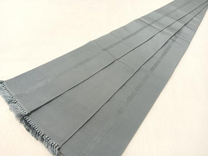 平和屋着物●男性　本場筑前博多織　角帯　吉祥間道　薄花色　正絹　逸品　CABG7962vp