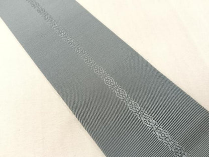 平和屋着物●男性　本場筑前博多織　角帯　吉祥間道　薄花色　正絹　逸品　CABG7962vp
