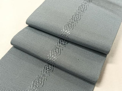 平和屋着物●男性　本場筑前博多織　角帯　吉祥間道　薄花色　正絹　逸品　CABG7962vp