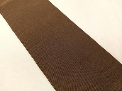 平和屋着物●男性　爪掻き本綴れ　角帯　赤墨色　正絹　逸品　CABG7965vp