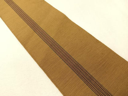 平和屋着物●男性　本場筑前博多織　両面　角帯　吉祥間道　正絹　逸品　CABG7967vp