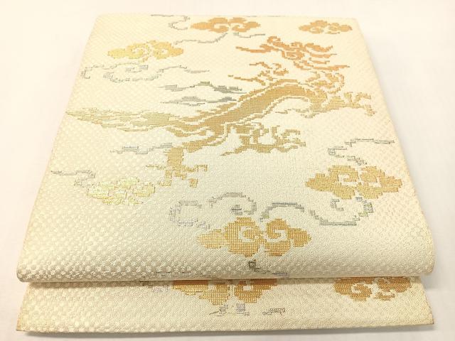 平和屋着物●龍村平蔵製　六通柄　本袋帯　木下裂　金銀糸　正絹　逸品　CABG7972vp