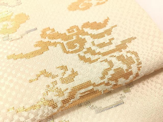 平和屋着物●龍村平蔵製　六通柄　本袋帯　木下裂　金銀糸　正絹　逸品　CABG7972vp