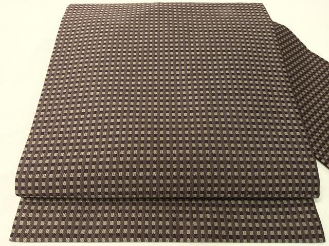 平和屋着物●全通柄　九寸名古屋帯　格子柄　正絹　逸品　CABG7988vp