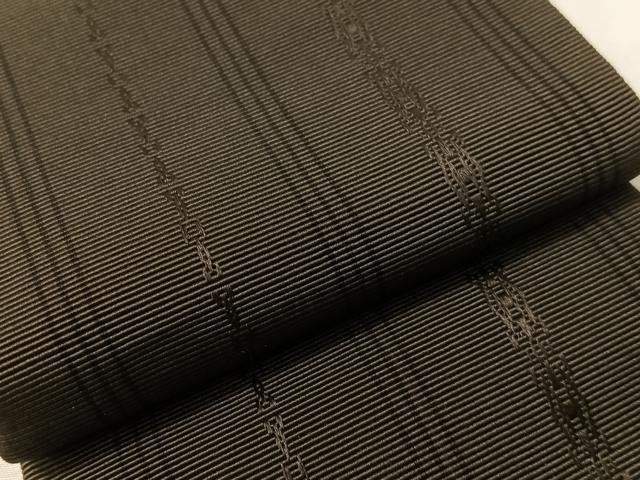 平和屋着物●男性　本場筑前博多織　角帯　吉祥間道　正絹　逸品　CABG7991vp