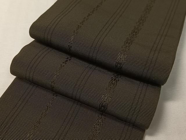 平和屋着物○男性 本場筑前博多織 角帯 吉祥間道 正絹 逸品 CABG7991vp